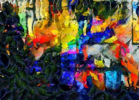Paint drops abstract Stock Illustration