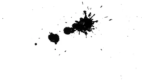 Paint drops on alpha knale Stock Footage 100861982