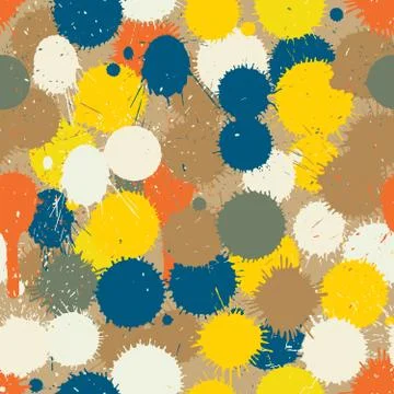 Paint drops seamless tile Stock-Illustration