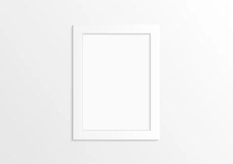 Paint empty photo image frame Stock Illustration