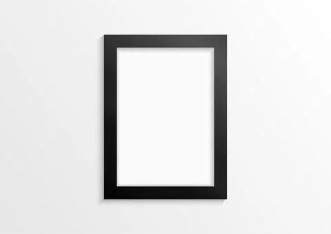 Paint empty photo image frame Stock Illustration