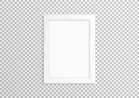 Paint empty photo image frame Stock Illustration