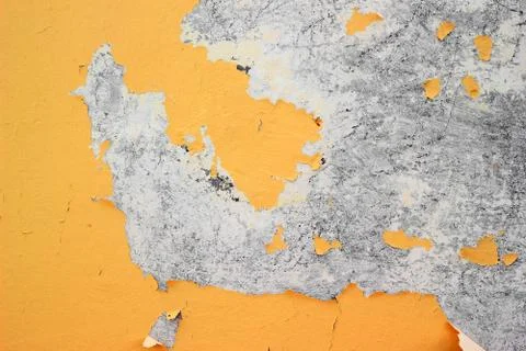 Paint falling off wall Stock Photos