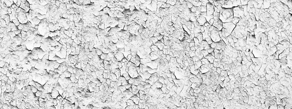 Paint flakes pattern of cracked wall for background Stock Photos