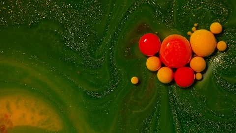 Paint flow abstract background footage. Vidéo 120679391