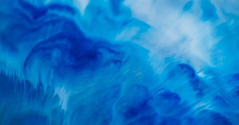Paint flow dye fluid enamel blend blue stream Stock Illustration