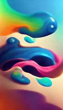 Paint flow graphic background creative pattern 스톡 일러스트
