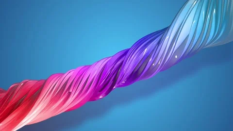 Paint flow moves in a circle. Abstract colorful creative background with stream Stock Footage 130185588