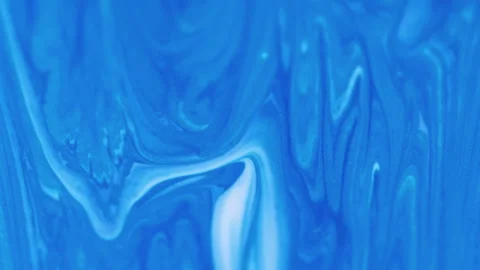 Paint flow shimmer liquid water art blue wave gel Video stock 273513706