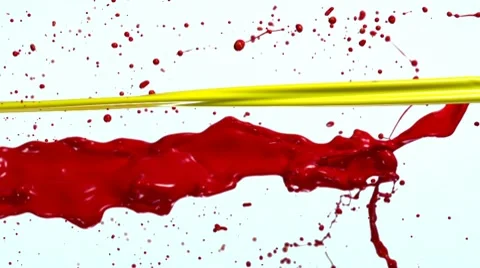 Paint Flow, Slow Motion Video stock 9306897