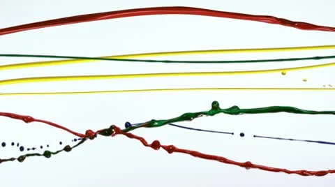 Paint Flow, Slow Motion Stock Footage 9307019