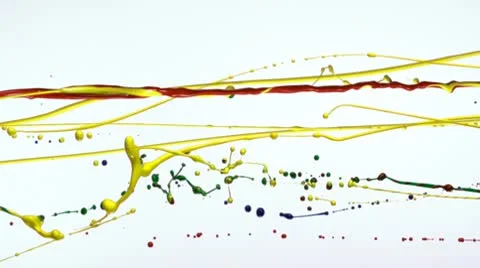 Paint Flow, Slow Motion Video stock 9307084