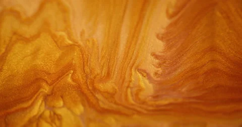 Paint flow sparkling fluid wet glitter golden wave Stock Footage 270445091