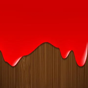 The paint flows through the wooden surface. Stock-Illustration