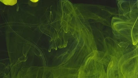 Paint Fluids shoot underwater in studio 32 Stock Footage 138329837