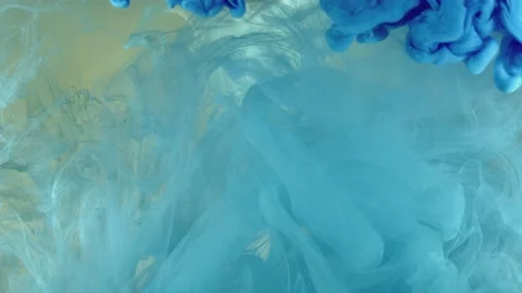 Paint Fluids shoot underwater in studio 4 Stock Footage 138329908