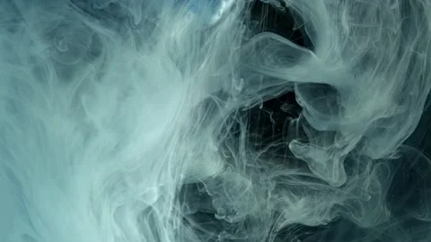 Paint Fluids shoot underwater in studio 24 Stock Footage 138329972