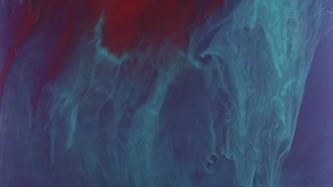 Paint Fluids shoot underwater in studio 11 Stock Footage 138330168