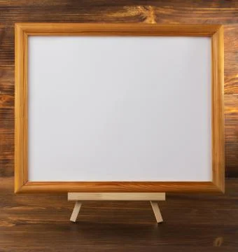 Paint frame on wood Stock Photos