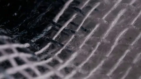 The paint goes through cheesecloth Stock-Footage 69178343