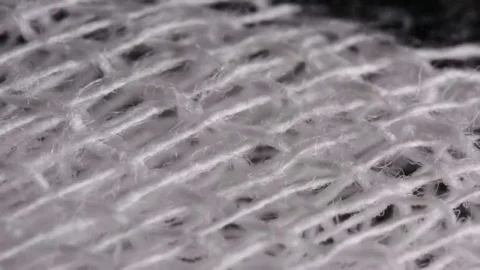 The paint goes through cheesecloth Stock Footage 69178351