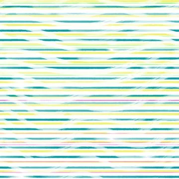 Paint horizontal stripe summer seamless pattern. Hand drawn brush lines Stock Illustration