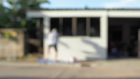 Paint house Stock Footage 79574320