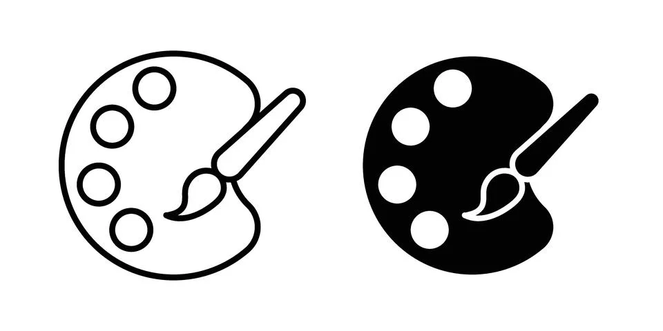 Paint icon vector design illustrations Stock Illustration