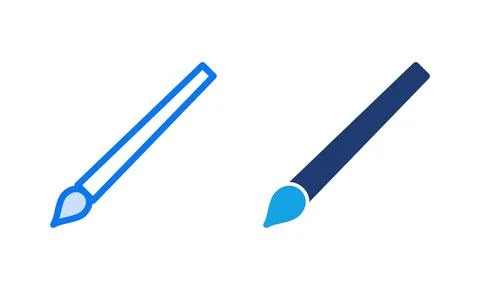 Paint icon vector illustration. paint brush sign and symbol. paint roller i.. Illustrazione stock