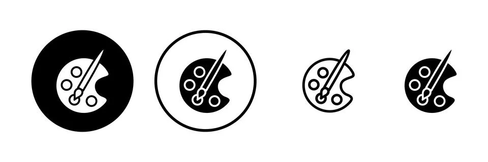 Paint icon vector illustration. paint brush sign and symbol. paint roller i.. Stock Illustration