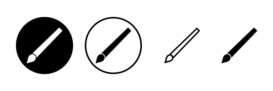 Paint icon vector illustration. paint brush sign and symbol. paint roller i.. Stock Illustration