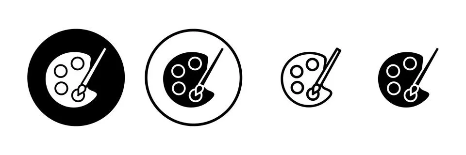 Paint icon vector illustration. paint brush sign and symbol. paint roller i.. Stock Illustration