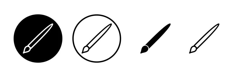Paint icon vector illustration. paint brush sign and symbol. paint roller i.. Stock Illustration