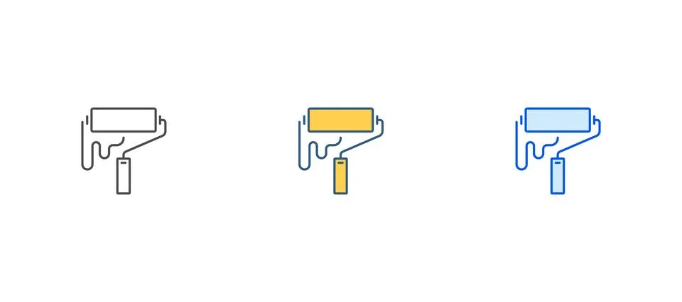 Paint icon vector isolated on white background. Paint brush vector icon. Pa.. Stockillustratie