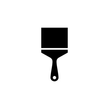 Paint icon vector. paint brush icon vector. paint roller icon vector Stock Illustration