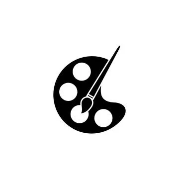 Paint icon vector. paint brush icon vector. paint roller icon vector Stock Illustration