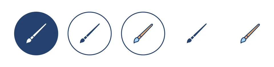 Paint icon vector. paint brush sign and symbol. paint roller icon vector Stock Illustration