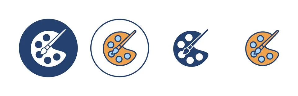 Paint icon vector. paint brush sign and symbol. paint roller icon vector Stock Illustration