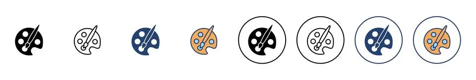 Paint icon vector. paint brush sign and symbol. paint roller icon vector Stock Illustration