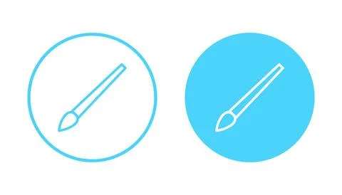 Paint icon vector. paint brush sign and symbol. paint roller icon vector Stock Illustration