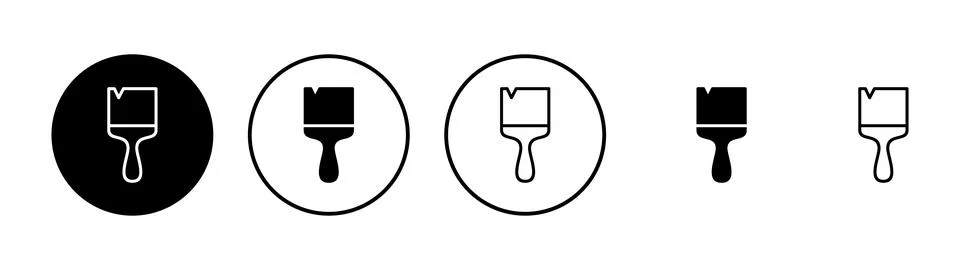Paint icon vector. paint brush sign and symbol. paint roller icon vector Illustration