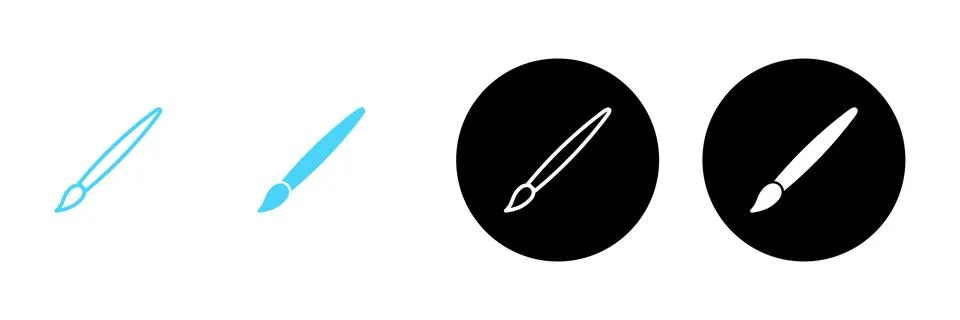 Paint icon vector. paint brush sign and symbol. paint roller icon vector Illustration