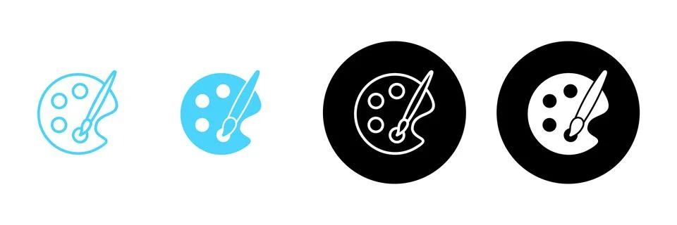 Paint icon vector. paint brush sign and symbol. paint roller icon vector Illustration