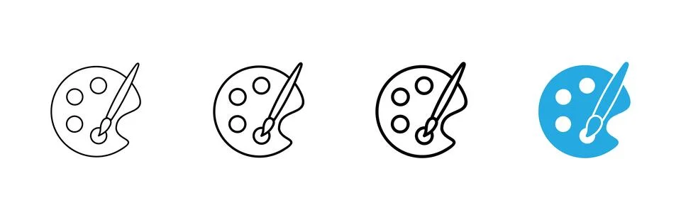 Paint icon vector. paint brush sign and symbol. paint roller icon vector Stock Illustration