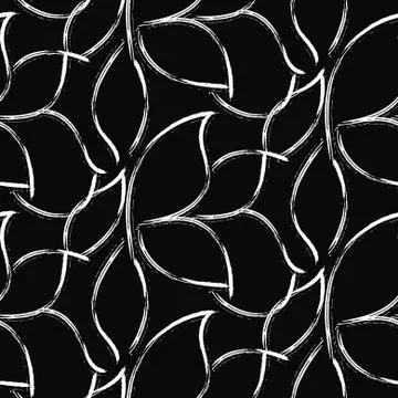 Paint ink brush stroke seamless pattern イラスト素材