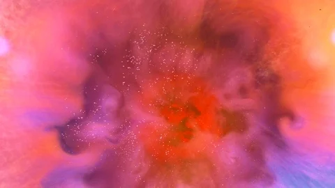 Paint ink moving and changing colour Stock Footage 121687958