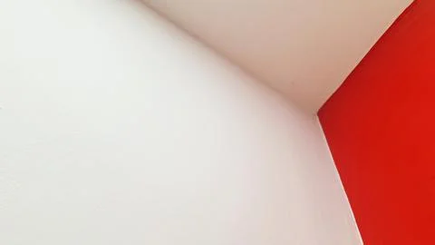 Paint the interior between the ceiling and the walls. Stock Photos