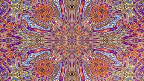 Paint-kaleidoscope 4K Stock Footage 137656084