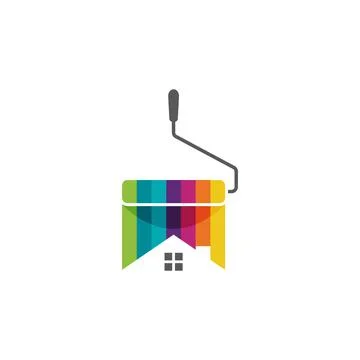 Paint Logo Template vector icon Illustration