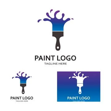 Paint Logo Template vector icon Stock Illustration